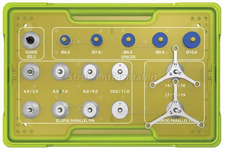 Kit guida impianto dentium (Kit ISGK) / Kit strumenti odontoiatrici